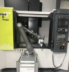 Omron TM Series Robot machine tending application